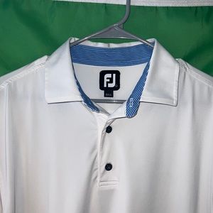 FootJoy GolfShirt Size Large in White
